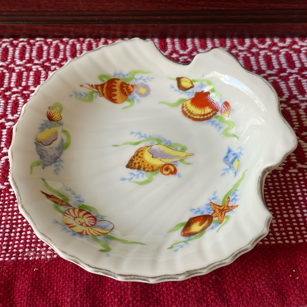Ben Rickert Sea Shell fine china Trinket Dish Made in Japan